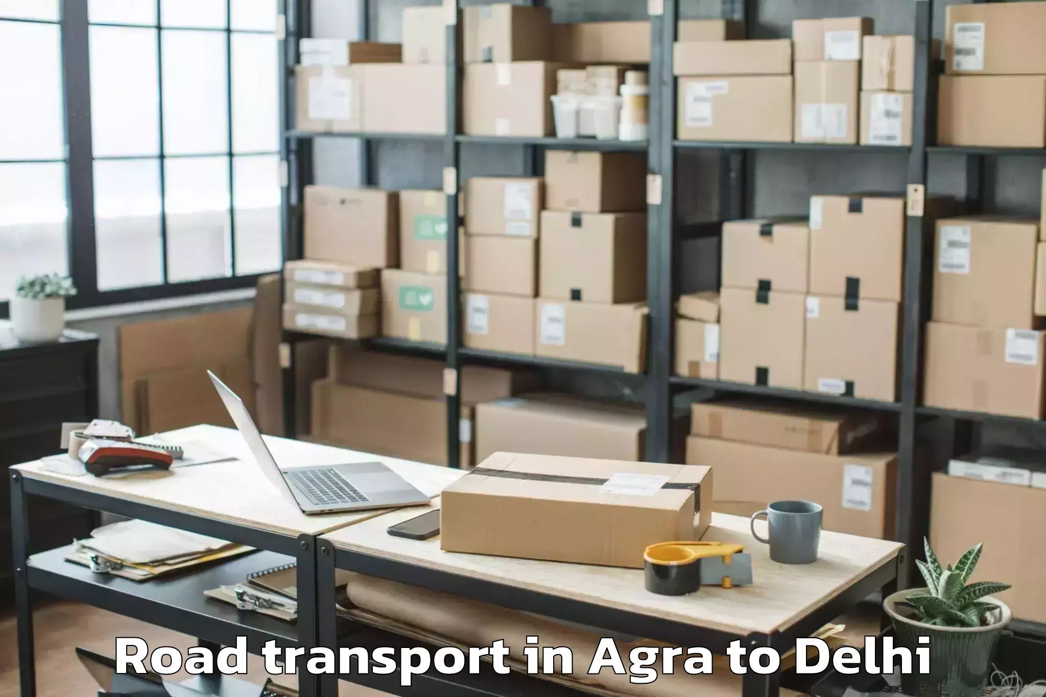 Book Agra to Flatted Factory Complex Okhla Road Transport Online